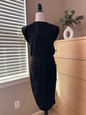 Timeless Black Midi Sheath Dress